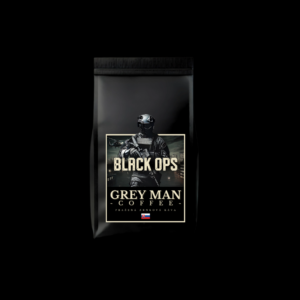 Grey Man Coffee - Black Ops, pražená zrnková káva, zmes, blend, arabica, robusta
