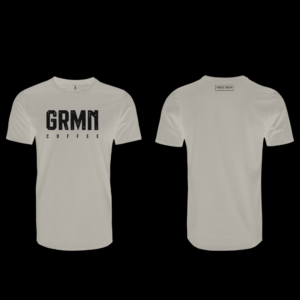 grey man coffee tričko - grmn coffee cement png