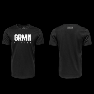 grey man coffee tričko - grmn coffee čierne