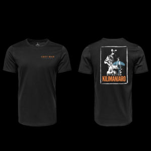 grey man coffee tričko - kilimanjaro čierne